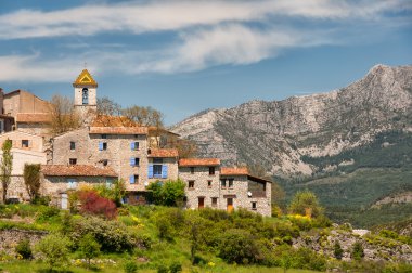 Village near Moustiers St Marie, Provence, France clipart