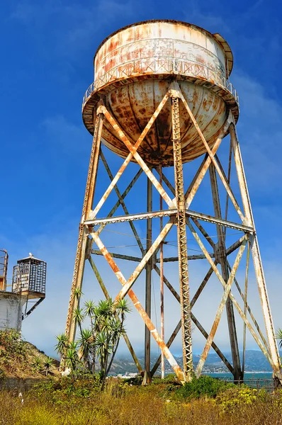 stock image Rusty water tank tower