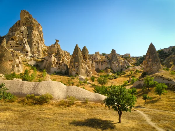 Вид на деревню Каппадокия — стоковое фото