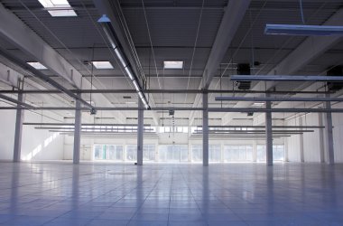 Empty industrial hall