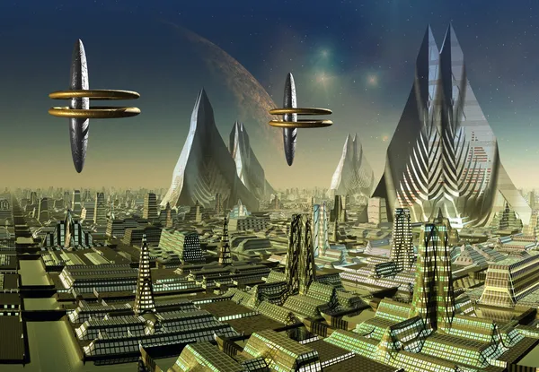 Stock image Fictional City Skyline