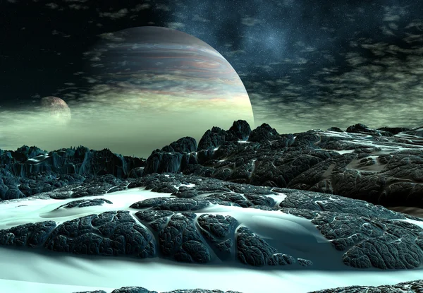 Buitenaardse planeet — Stockfoto