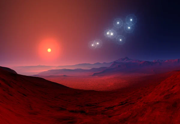 神秘的なエイリアンの惑星 — ストック写真