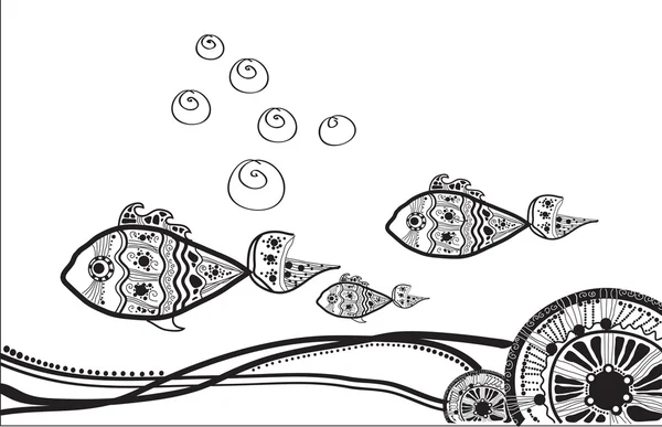 Decorative Fish — Stock Vector