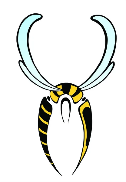 stock vector Vector wasp