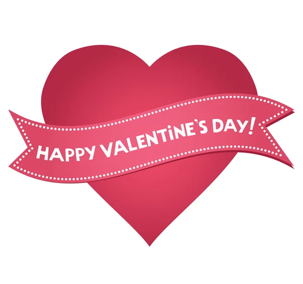 Valentin nap szív betűk — Stock Vector