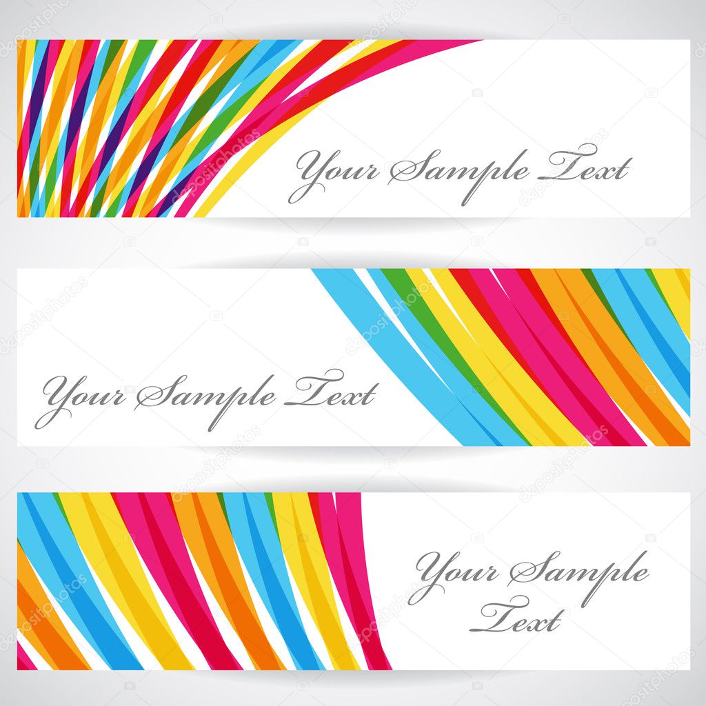 Abstract banners, vector EPS10