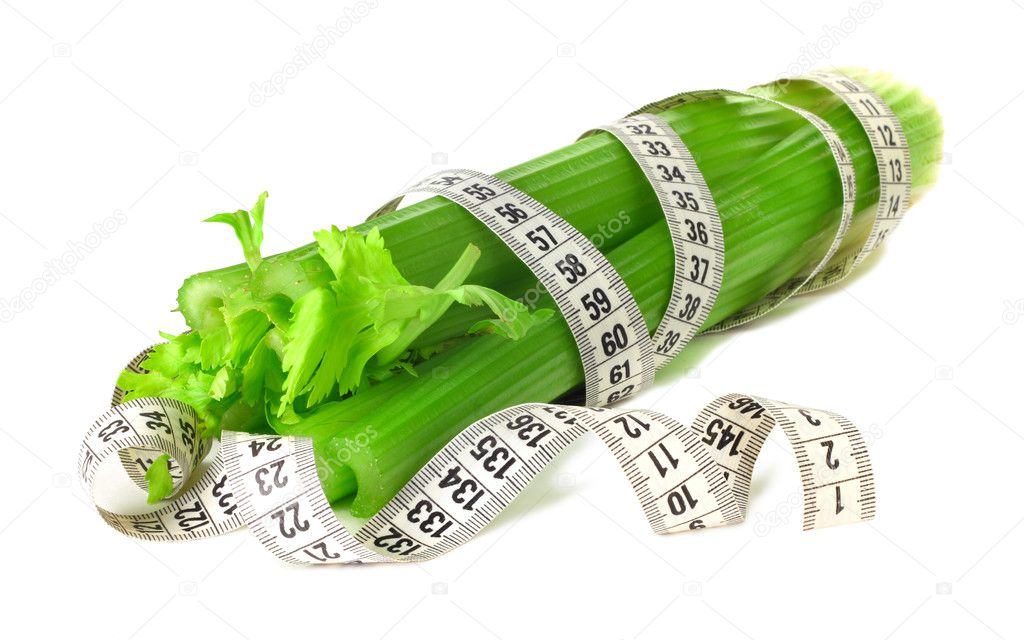 Celery and measure tape