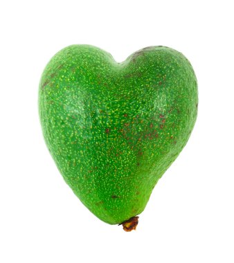 Avocado shaped like heart clipart