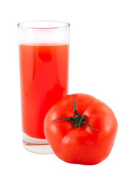 Zumo y un tomate — Foto de Stock