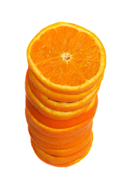 Bunt med apelsinskivor — Stockfoto