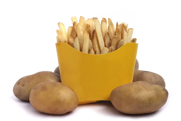 Natürliche Pommes frites — Stockfoto