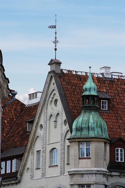 Edifícios em Tallinn velho — Fotografia de Stock