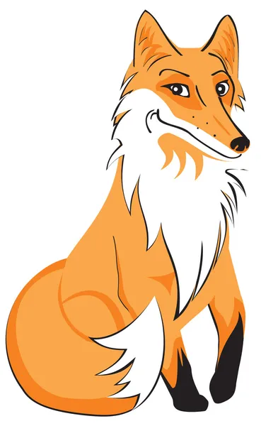 Červená liška — Stockový vektor