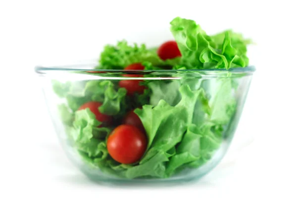 Llettuce and tomatoes salad — Stock Photo, Image