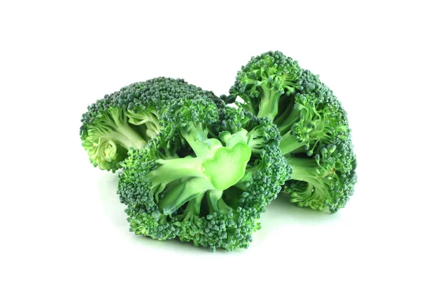 Broccoli pices on white — Stock Photo, Image