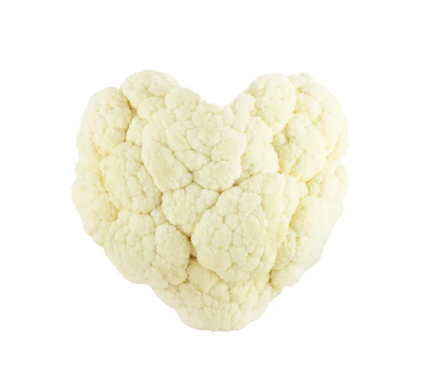 Cauliflower heart on white — Stock Photo, Image
