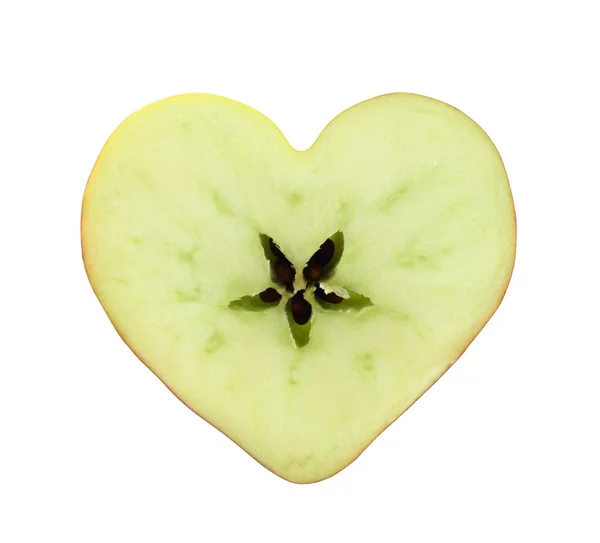 Heart apple slice — Stock Photo, Image