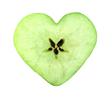 kalp elma dilim