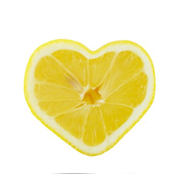 Lemon heart clipart