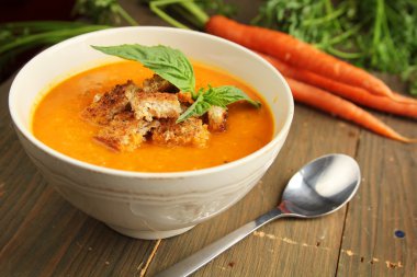 Carrot soup clipart