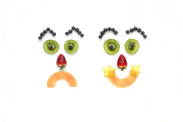 stock image Faces fruits