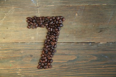 Coffee number seven clipart