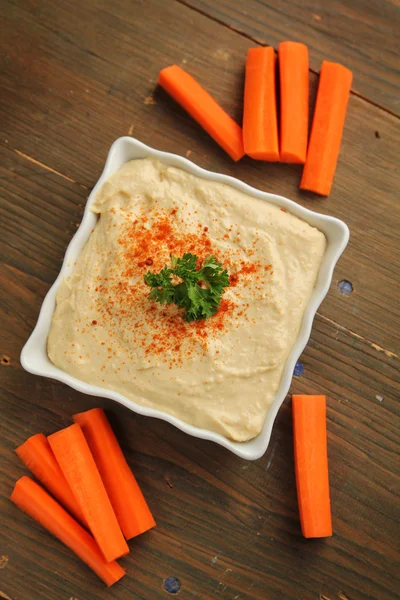 Hummus z marchwi — Zdjęcie stockowe