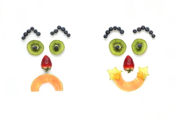 stock image Faces fruits