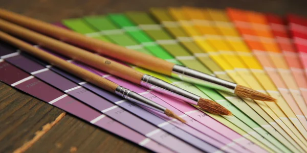 Guía de color y pinceles —  Fotos de Stock