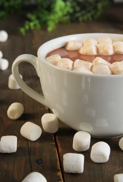 Chocolate quente e marshmallow — Fotografia de Stock