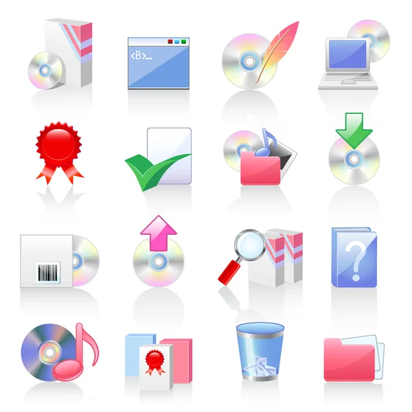Software and application icons — Stock Vector