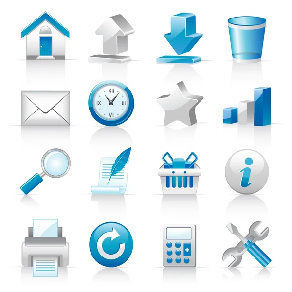 Icons for web applications and services — Stock Vector