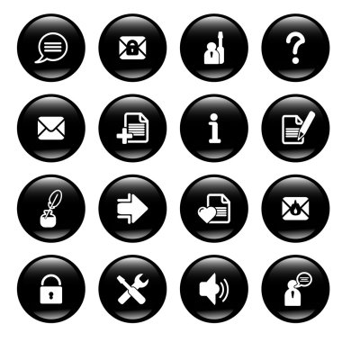 Icons for web sites clipart