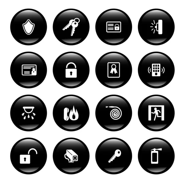 Security icons — Stock Vector