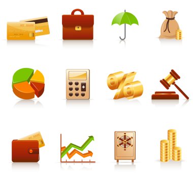 Finance icons clipart