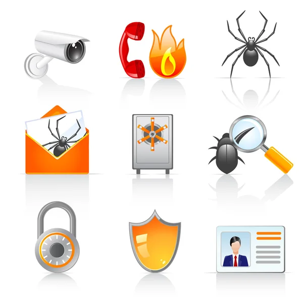 Iconos de seguridad — Archivo Imágenes Vectoriales