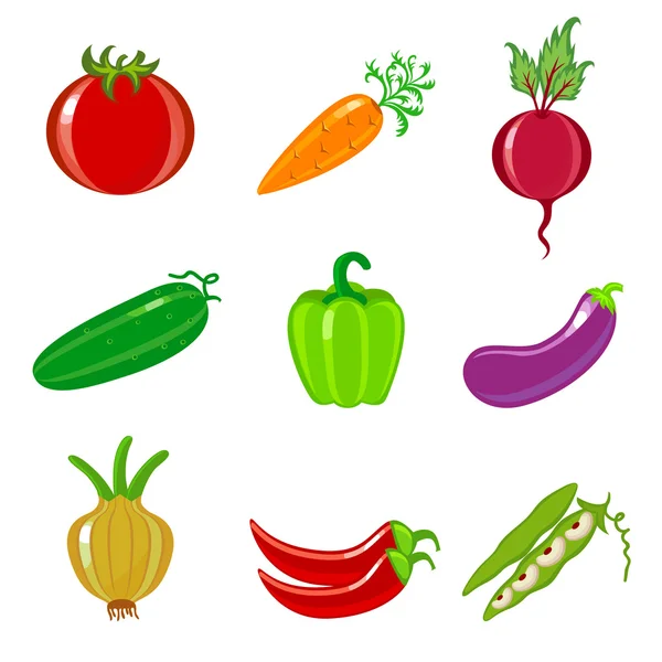 蔬菜图标 — 图库矢量图片