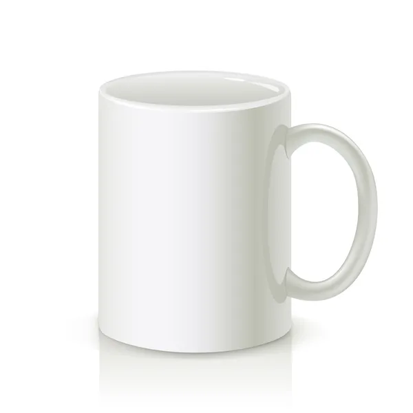 White mug — Stock Vector