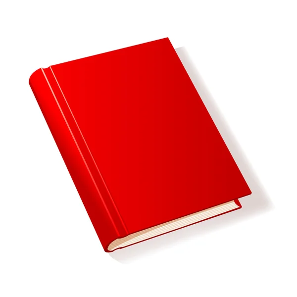 Livro vermelho. — Vetor de Stock