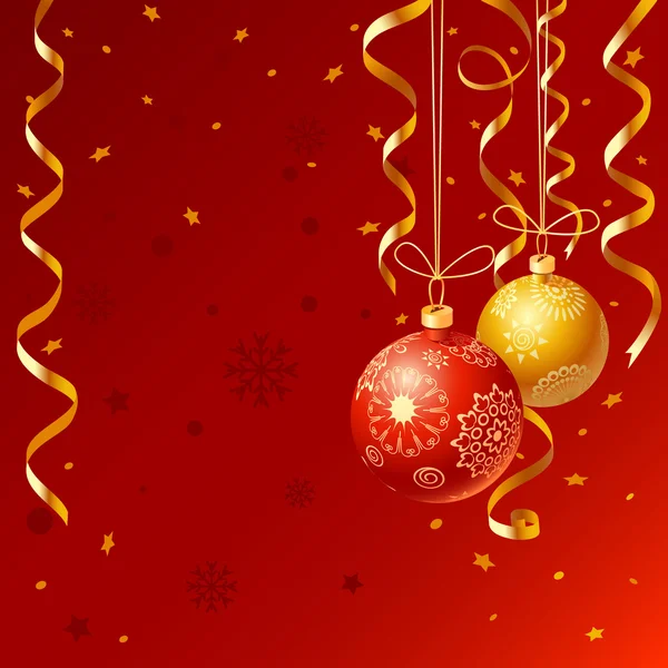 Tarjeta de felicitación de Navidad y Año Nuevo — Vector de stock