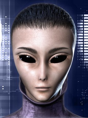 Alien human hybrid clipart