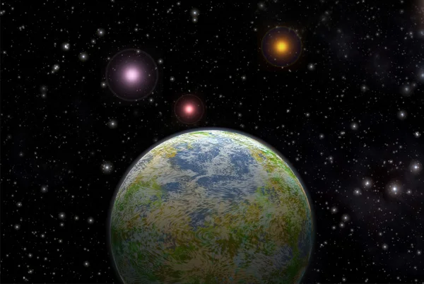 Främmande planet exoplanet — Stockfoto