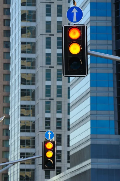 Luzes de trânsito . — Fotografia de Stock