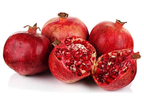 stock image Pomegranates on a white background.