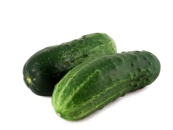 Cucumbers on a white background. — Stock Photo, Image