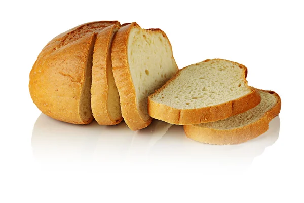 Bread on a white background. — Stock Photo, Image