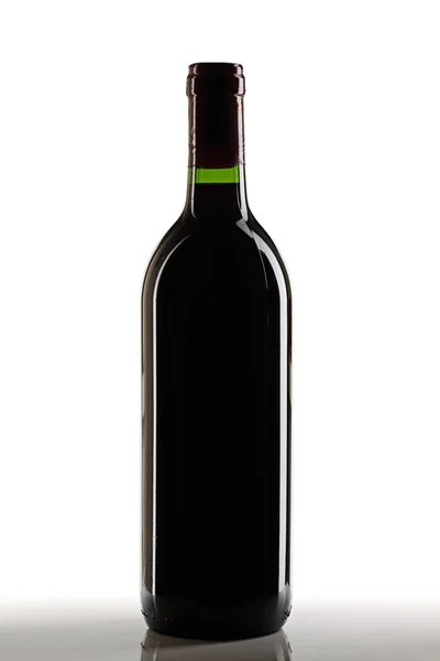 Láhev červeného vína. — Stock fotografie