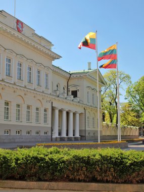 Vilnius, Litvanya'nın başkenti Litvanyalı Başkanlık Sarayı