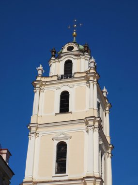 Vilnius john Kilisenin çan kulesi Litvanya